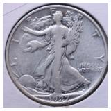 1927 S WALKING HALF DOLLAR F 1927 S WALKING HALF DOLLAR F