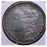 1878 MORGAN DOLLAR AU DETAILS 1878 MORGAN DOLLAR AU DETAILS