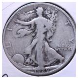 1929 S WALKING HALF DOLLAR VG 1929 S WALKING HALF DOLLAR VG