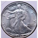 1942 CHOICE AU WALKING HALF DOLLAR 1942 CHOICE AU WALKING HALF DOLLAR