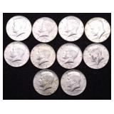 10 40 % SILVER HALF DOLLARS 10 40 % SILVER HALF DOLLARS