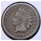 1862 INDIAN HEAD CENT G 1862 INDIAN HEAD CENT G