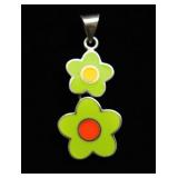 STERLING SILVER FLOWER PENDANT STERLING SILVER FLOWER PENDANT
