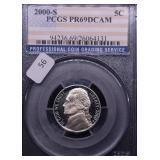 2000 S PCGS PF69DC NICKEL 2000 S PCGS PF69DC NICKEL