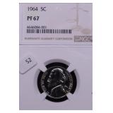 1964 NGC PF67 NICKEL 1964 NGC PF67 NICKEL