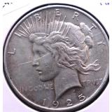 1925 PEACE DOLLAR XF 1925 PEACE DOLLAR XF