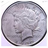 1922 D PEACE DOLLAR VF 1922 D PEACE DOLLAR VF