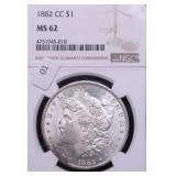 1882 CC NGC MS632 MORGAN DOLLAR 1882 CC NGC MS632 MORGAN DOLLAR