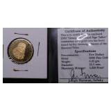 6.33 GRAMS .9999 GOLD W COA GEM 6.33 GRAMS .9999 GOLD W COA GEM