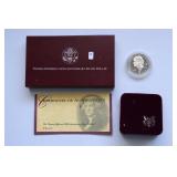 PROOF JEFFERSON SILVER DOLLAR W BOX PAPERS PROOF JEFFERSON SILVER DOLLAR W BOX PAPERS
