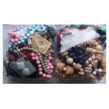 2 BAGS OF FASHION JEWELRY 2 BAGS OF FASHION JEWELRY