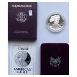 1992 PROOF SILVER EAGLE W BOX PAPERS 1992 PROOF SILVER EAGLE W BOX PAPERS