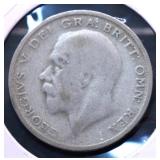 1928 G BRIT SILVER 1/2 CROWN G 1928 G BRIT SILVER 1/2 CROWN G