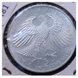 SILVER GERMAN 5 MARKS GEM SILVER GERMAN 5 MARKS GEM