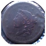 1838 LARGE CENT G 1838 LARGE CENT G