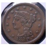 1856 LARGE CENT XF 1856 LARGE CENT XF