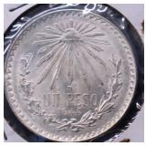 SILVER PESO GEM BU SILVER PESO GEM BU