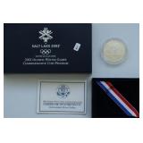 2002 OLYMPIC SILVER DOLLAR W BOX PAPERS 2002 OLYMPIC SILVER DOLLAR W BOX PAPERS