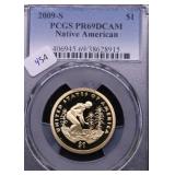 2009 S PCGS PF69DC DOLLAR