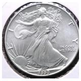 1990 SILVER EAGLE GEM