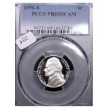 1996 S PCGS PF69DC NICKEL