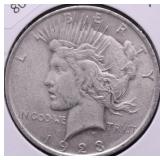 1923 PEACE DOLLAR VF