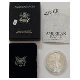 1996 PROOF SILVER EAGLE W BOX PAPERS