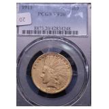 1913 PCGS VF20 EAGLE