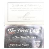 .999 SILVER 1 OZ CREDIT CARD