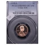 1998 S PCGS PF69DC CLOSE AM LINCOLN CENT