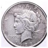 1923 PEACE DOLLAR VF