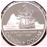 1987 PROOF CANADA SILVER DOLLAR