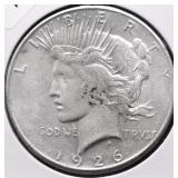 1926 S PEACE DOLLAR XF