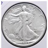 1944 WALKING HALF DOLLAR AU