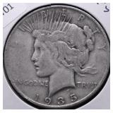 1935 S PEACE DOLLAR VF