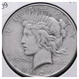 1926 S PEACE DOLLAR VG