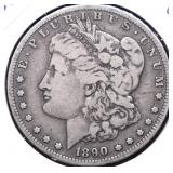 1890 O MORGAN DOLLAR F