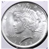 1922 PEACE DOLLAR CHOICE BU