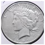 1927 S PEACE DOLLAR XF