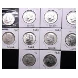 10 40 % SILVER HALF DOLLARS