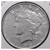 1923 D PEACE DOLLAR XF