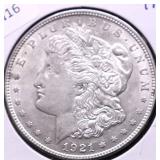 1921 MORGAN DOLLAR AU