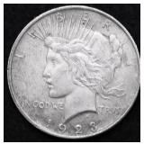 1923 PEACE DOLLAR VF