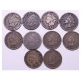 10 INDIAN HEAD CENTS