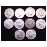 10 40 % SILVER HALF DOLLARS