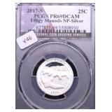 2017 S PCGS PF69DC SILVER QUARTER