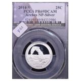 2014 S PCGS PF69DC SILVER QUARTER