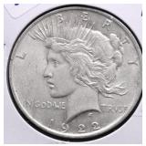 1922 PEACE DOLLAR XF