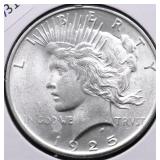 GEM BU 1925 PEACE DOLLAR