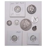 BAG OF SILVER COINS